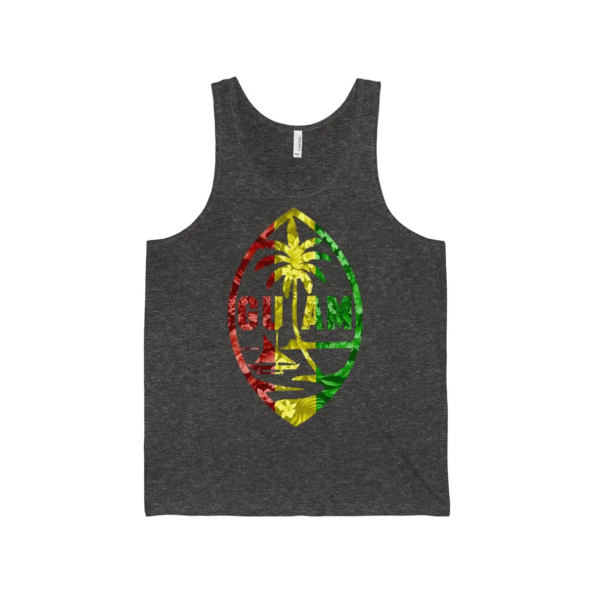 Floral Guam Rasta Tank Top