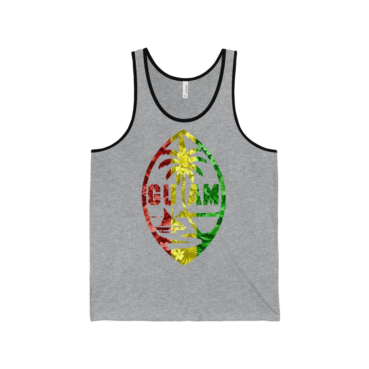 Floral Guam Rasta Tank Top