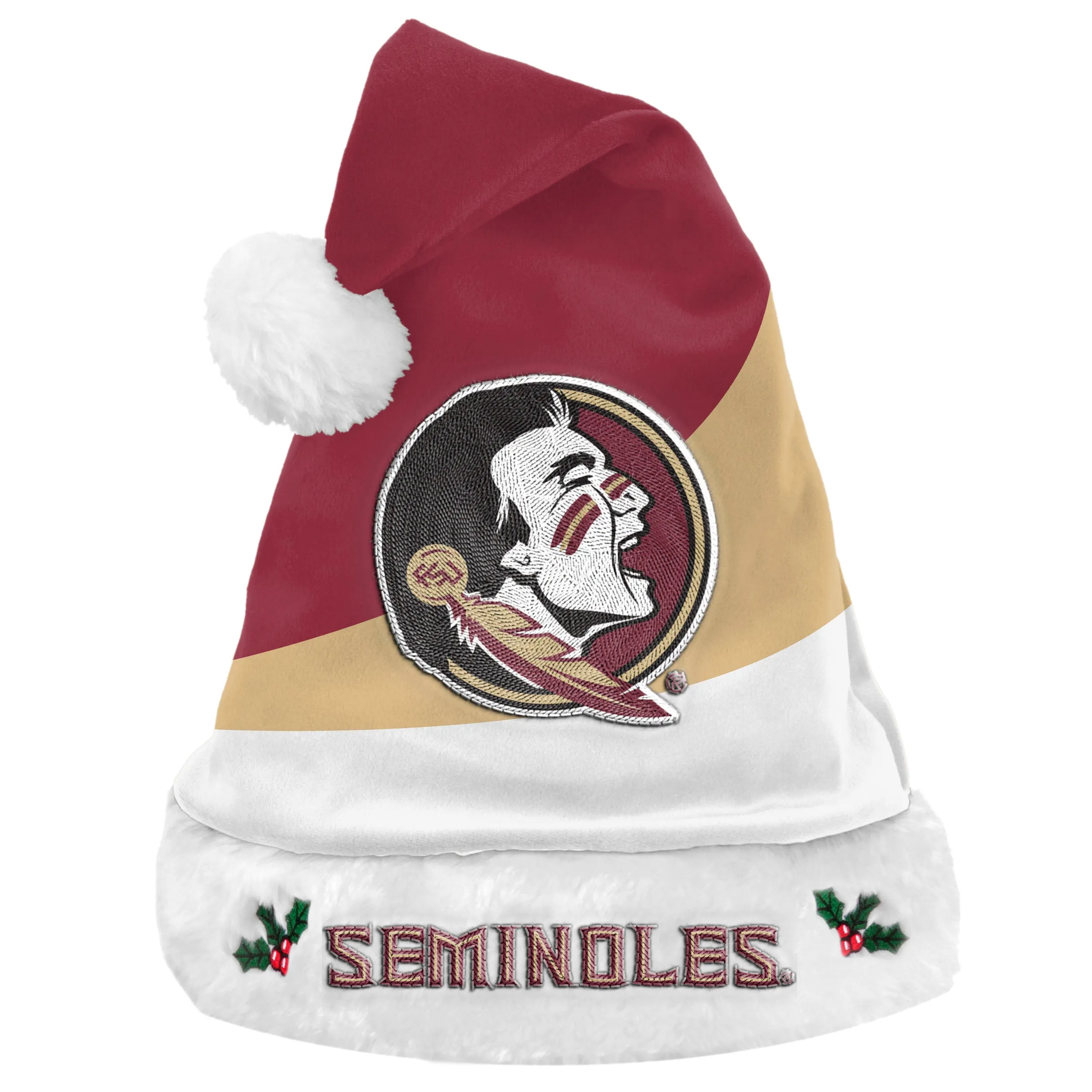 Florida State Seminoles Colorblock Santa Hat