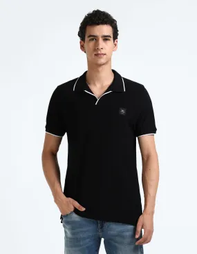 Flying Machine Cotton Solid Polo Shirt