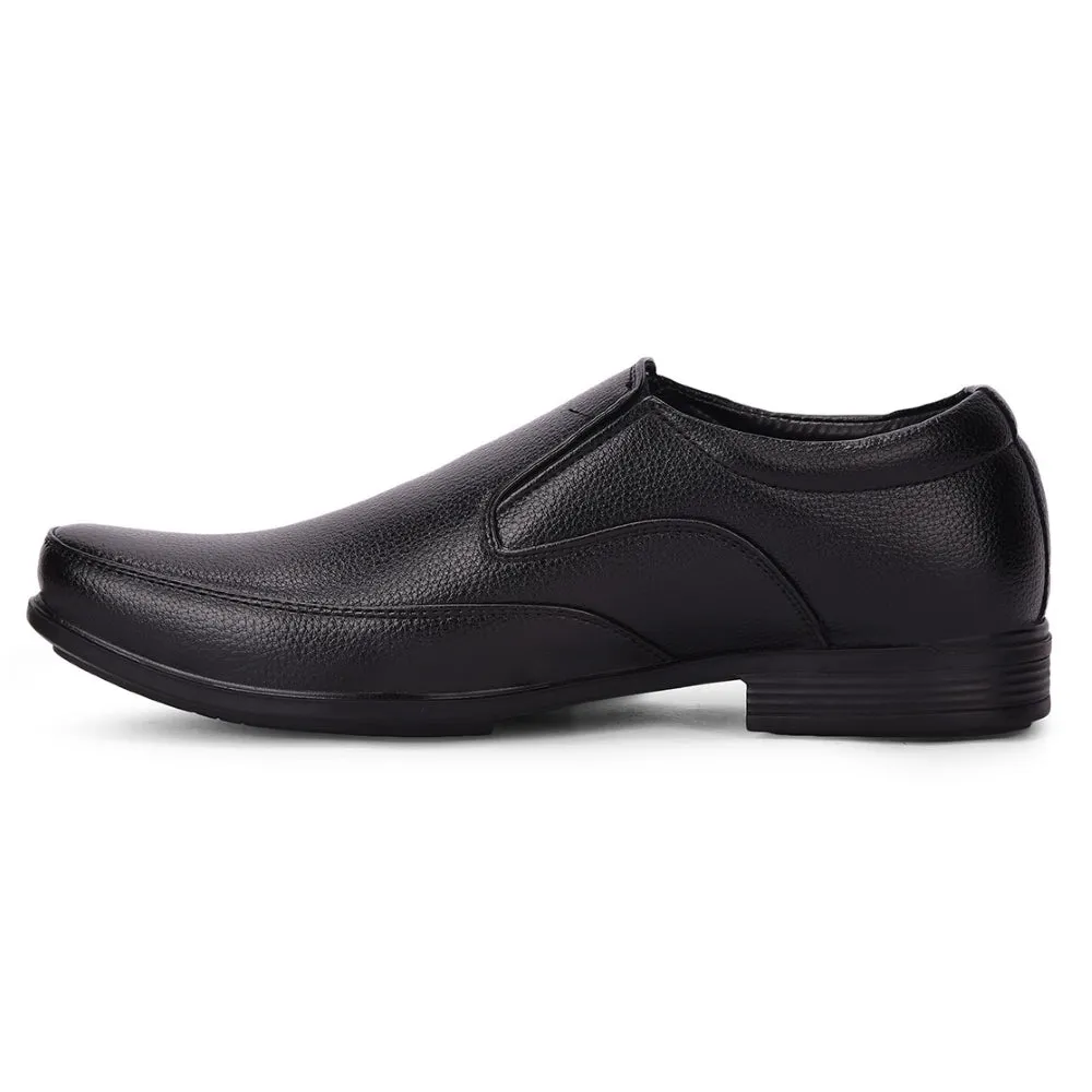 Fortune Black Formal Slip on Shoes For Men UVL-34 By Liberty