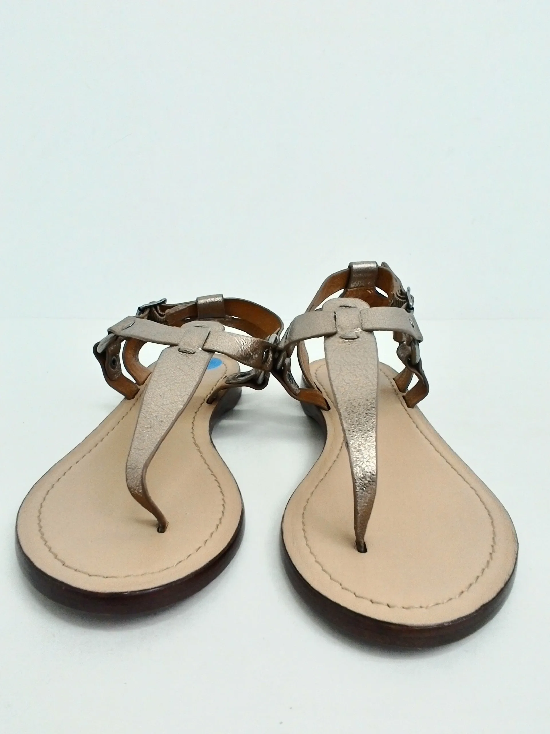 Frye Women's Gold/Pewter Thing Sandals Size 7 M