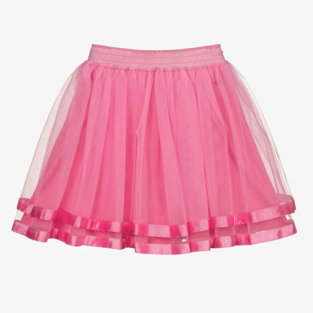 Girls Pink Tulle Skirt