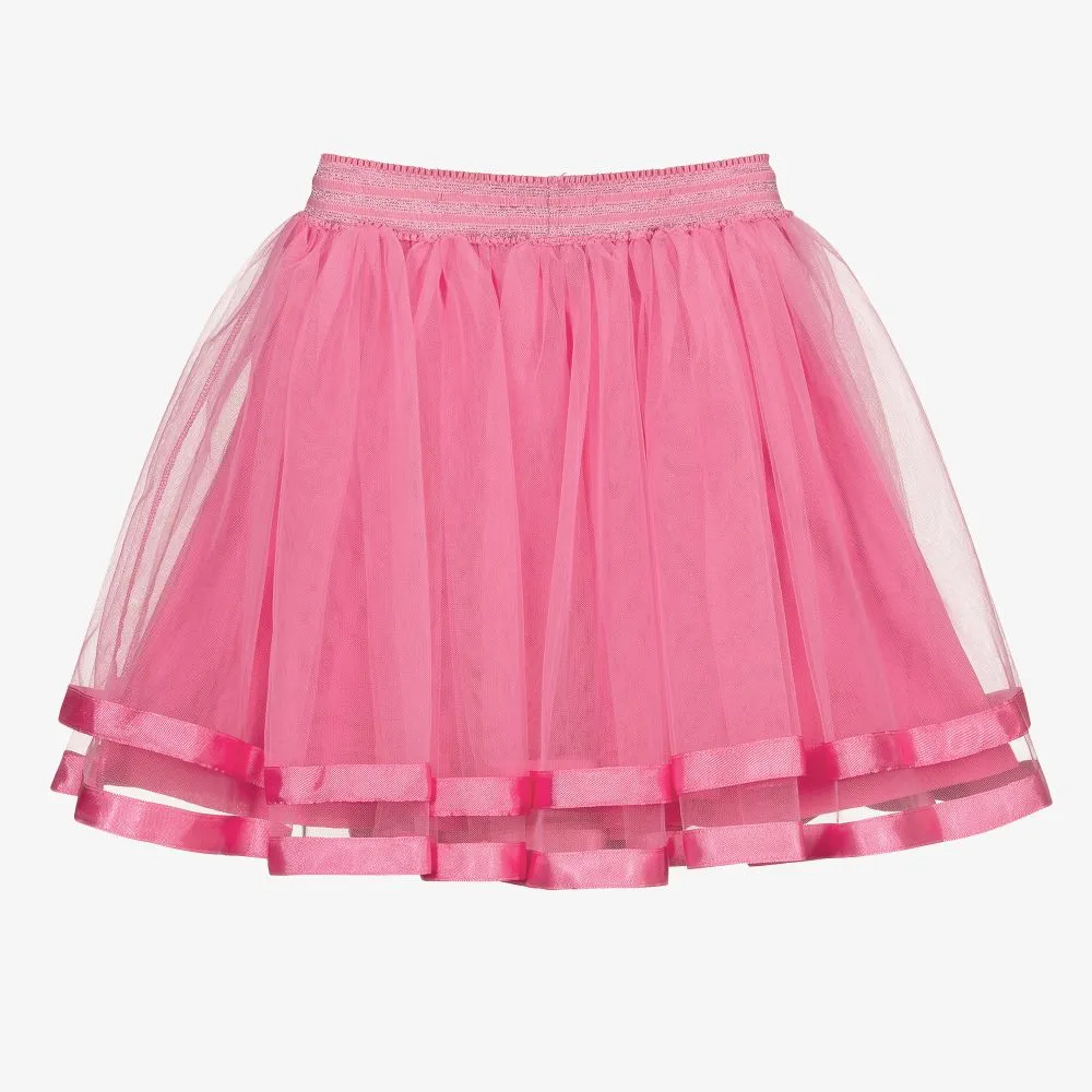 Girls Pink Tulle Skirt