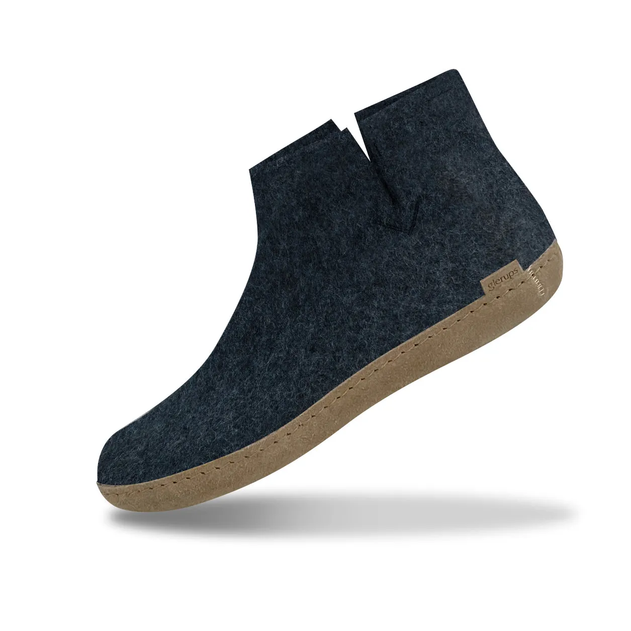 Glerups The Boot With Leather Sole in Denim