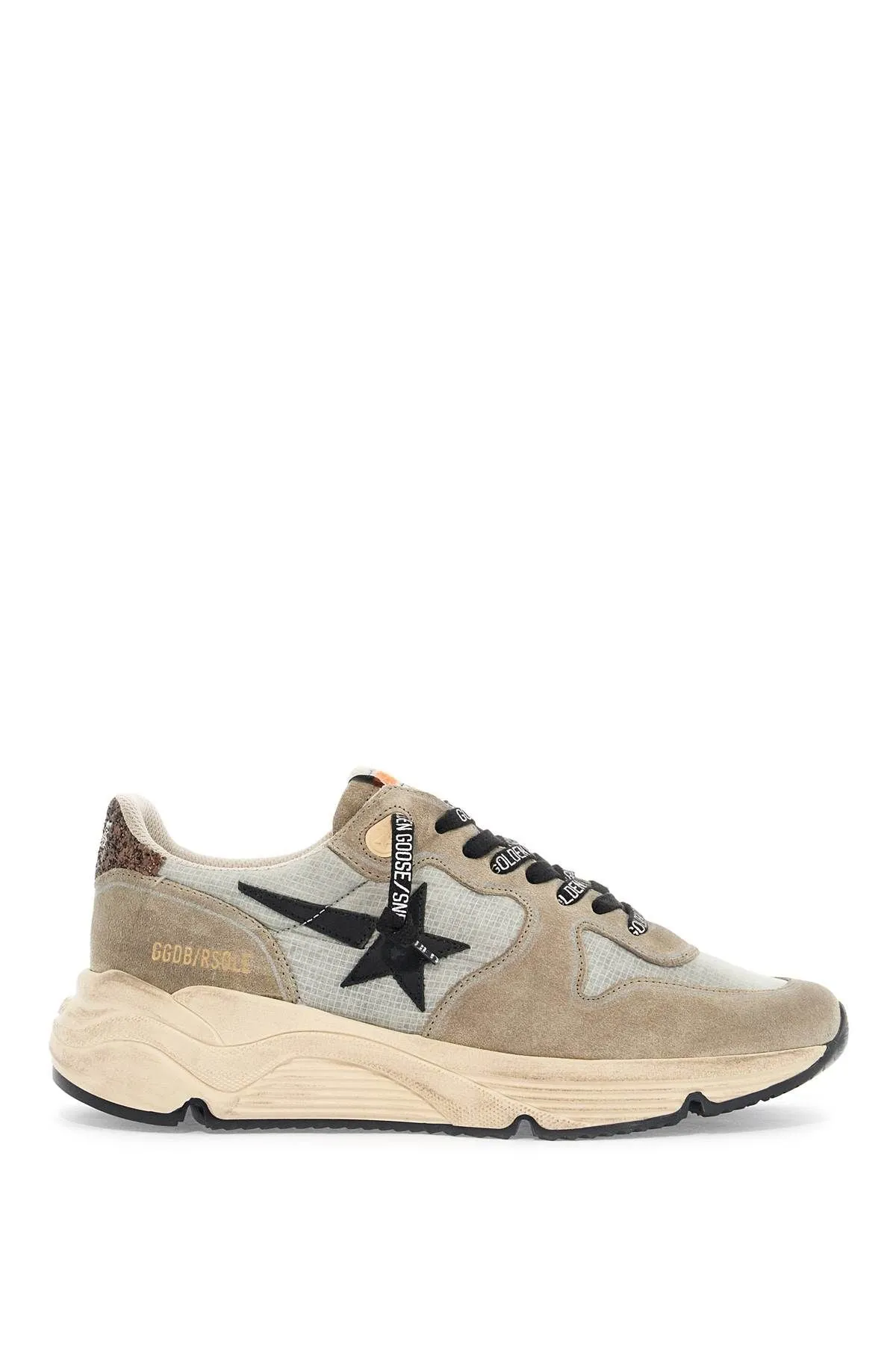 Golden Goose    Golden Goose Nylon And Suede Running Sneakers With Durable Sole