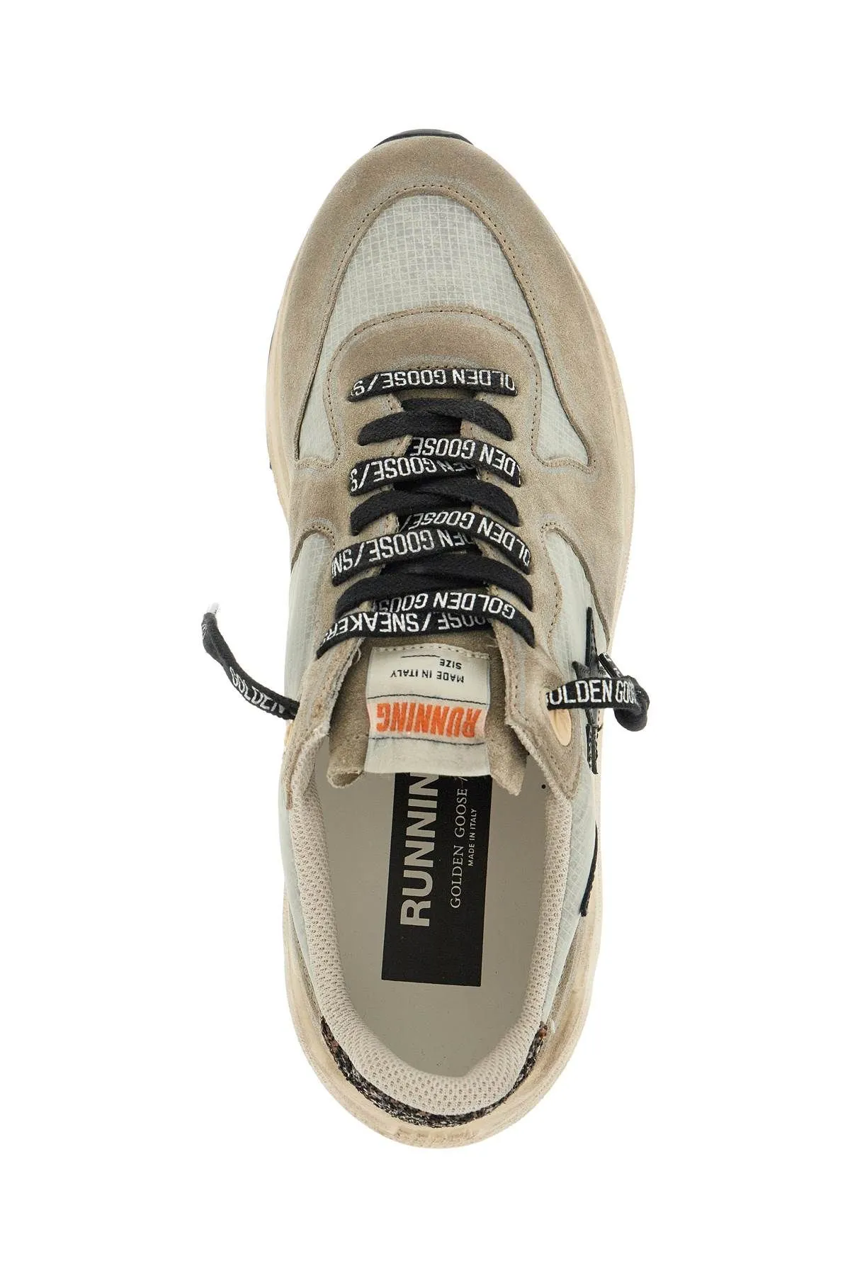 Golden Goose    Golden Goose Nylon And Suede Running Sneakers With Durable Sole