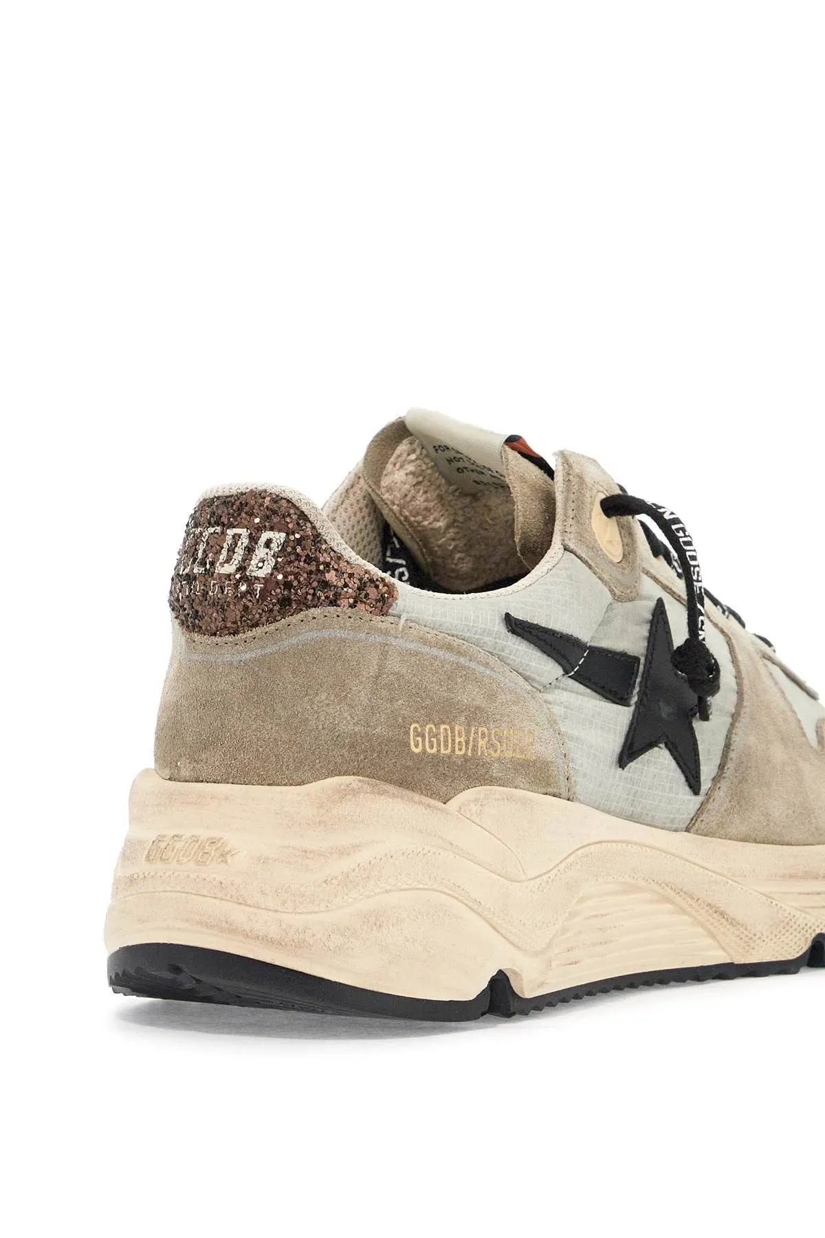 Golden Goose    Golden Goose Nylon And Suede Running Sneakers With Durable Sole