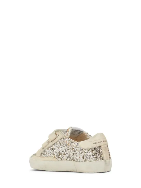 Golden Goose   Old School glitter leather sneakers 