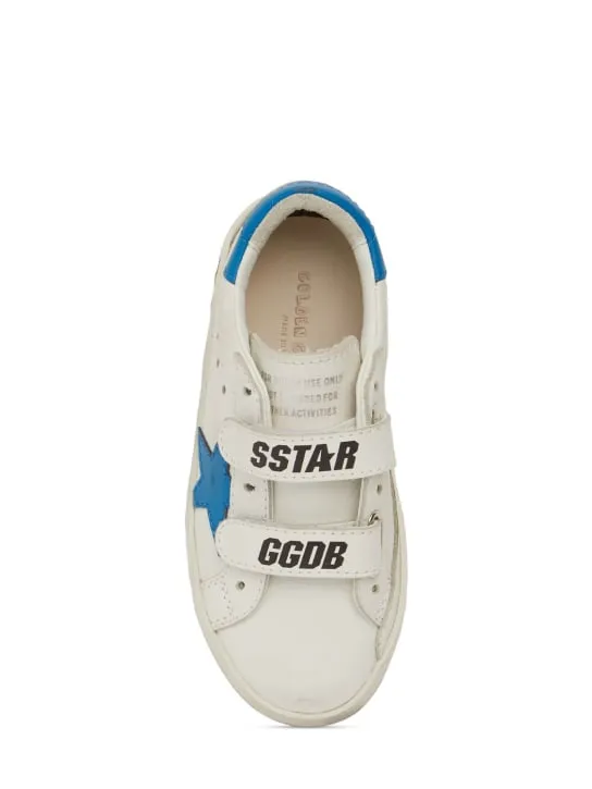 Golden Goose   Old School leather strap sneakers 