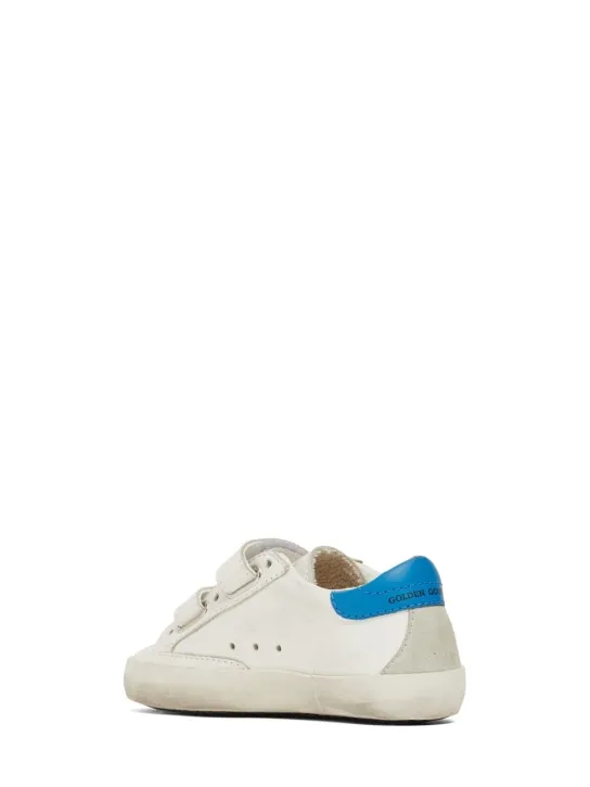 Golden Goose   Old School leather strap sneakers 