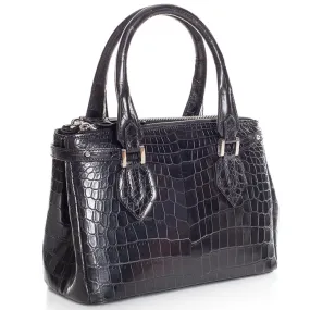 Gracen Juliette Nile Crocodile Women's Handbag Black