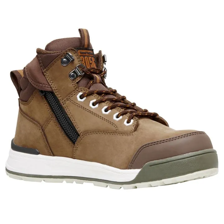 Hard Yakka Y60205 - 3056 Lace Zip Safety Boot Oak (limited sizes)