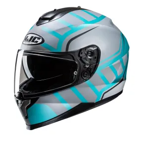 HJC C70N Holt Helmet - White/Blue