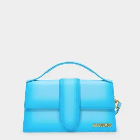 Jacquemus  Le Grand Bambino Bag in Blue Leather