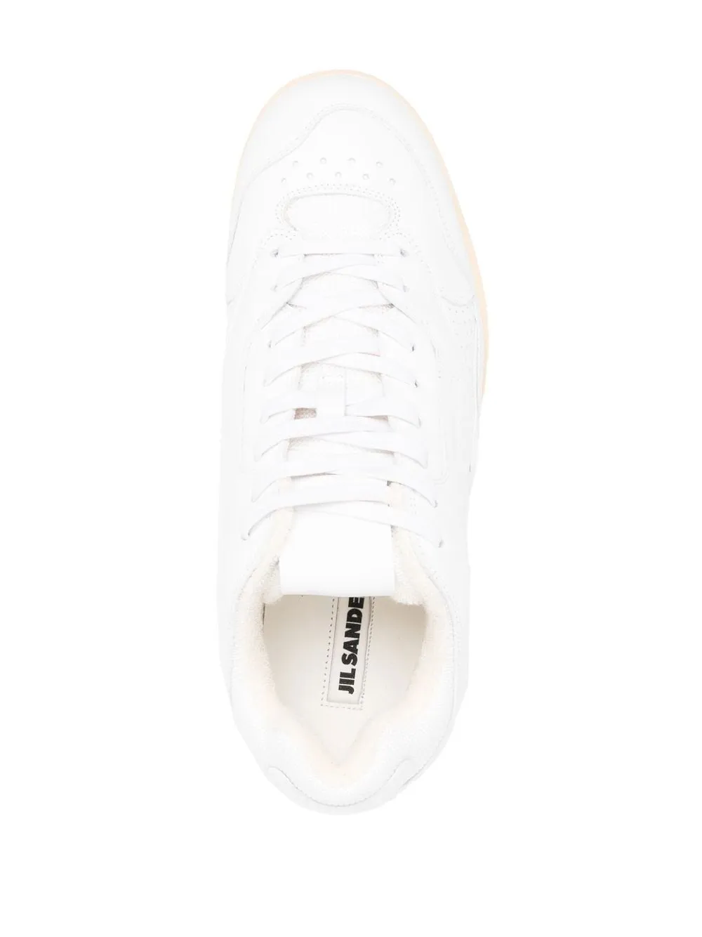 Jil Sander    Jil Sander Logo Leather Sneakers