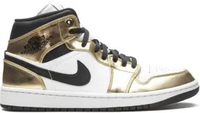 Jordan Air 1 Mid SE Metallic Gold Black White sneakers