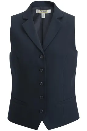 Ladies' Dress Lapel Vest - Dark Navy