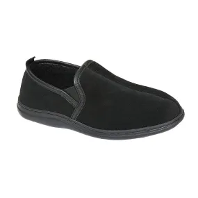 LB EVANS MEN'S KLONDIKE BLACK SUEDE SLIPPER