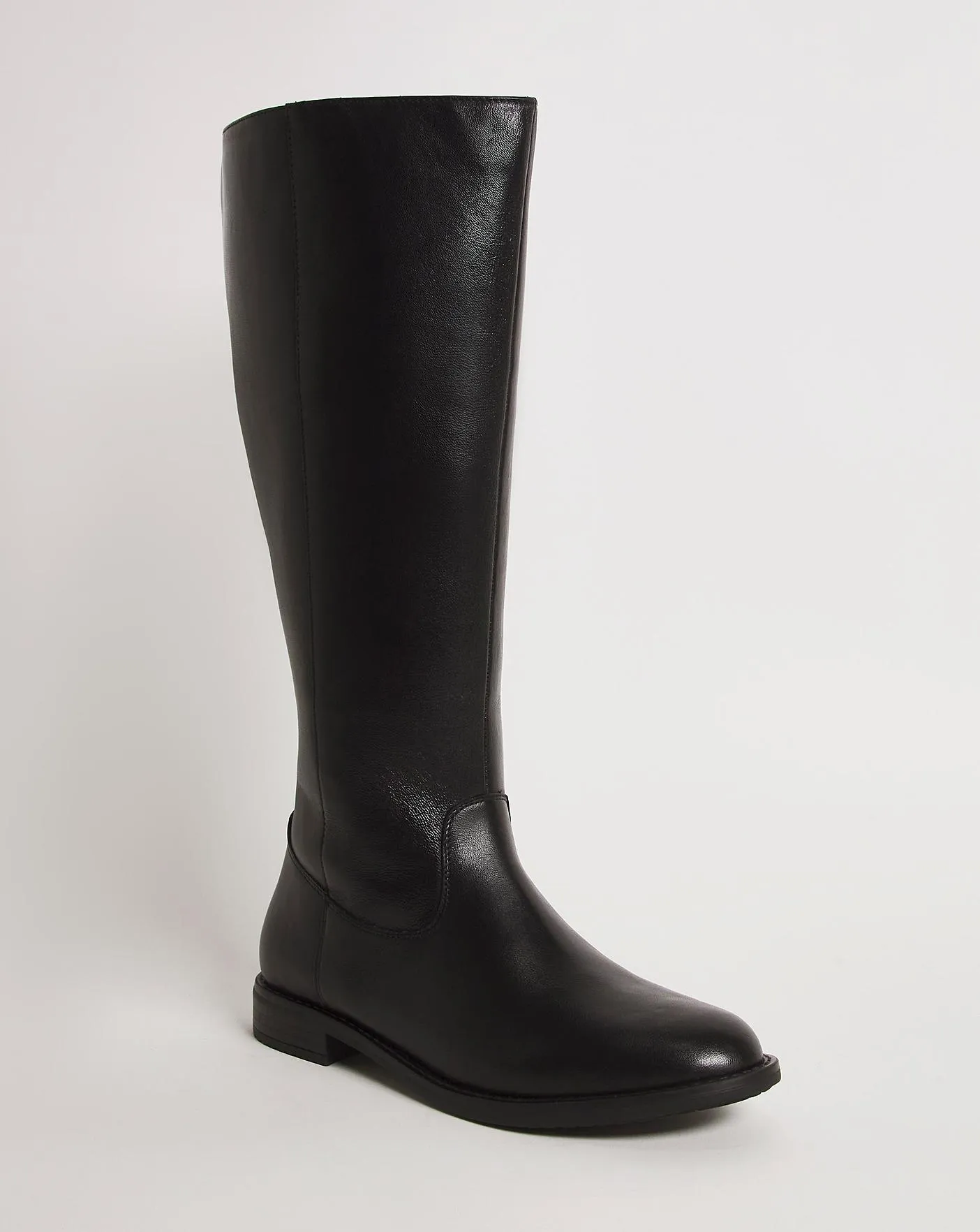 Leather High Leg Boot EEE Fit Super Curvy Calf