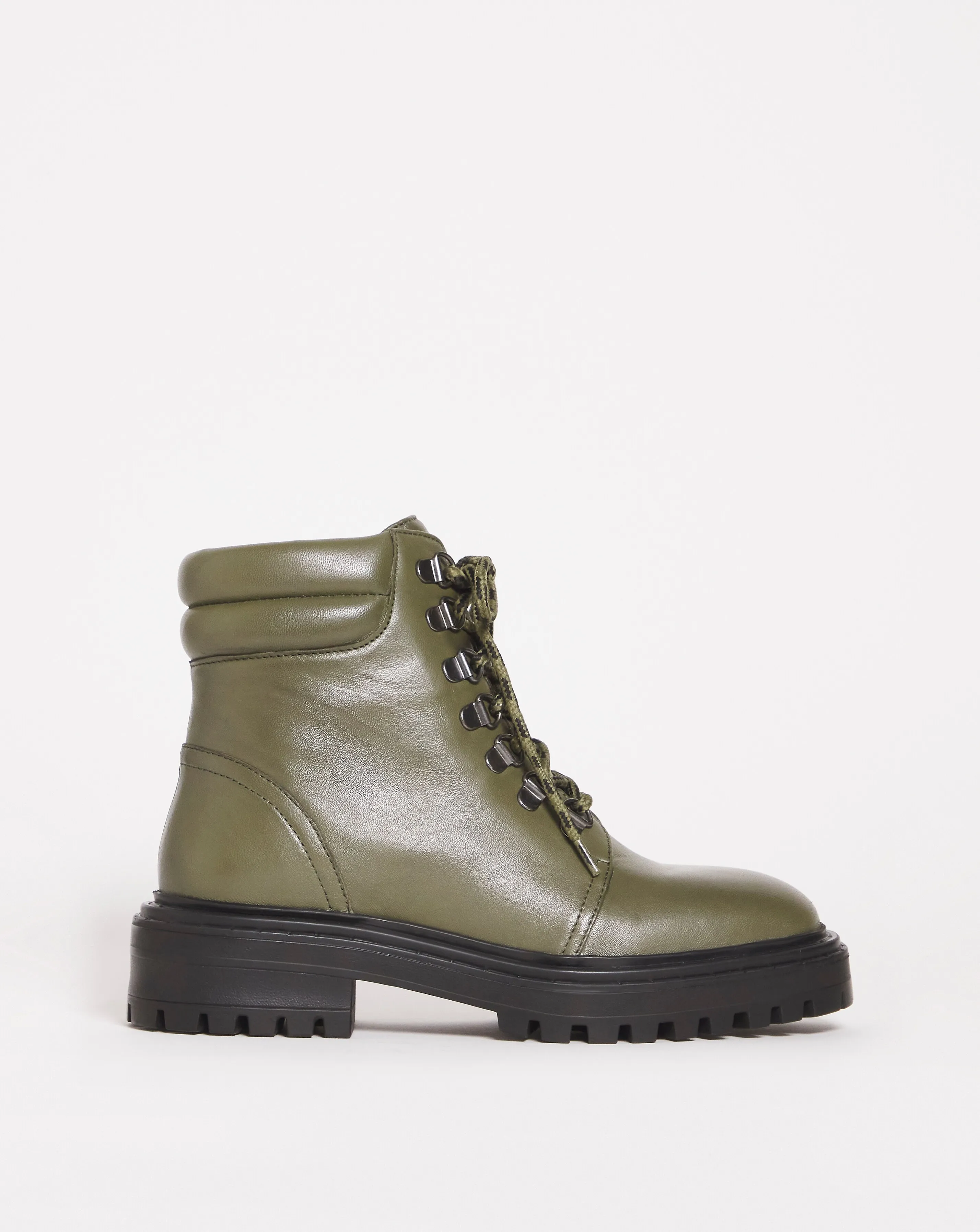 Leather Hiker Style Boot E Fit | Simply Be