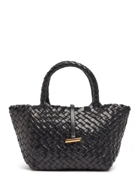 Little Liffner   Mini Basket leather top handle bag 