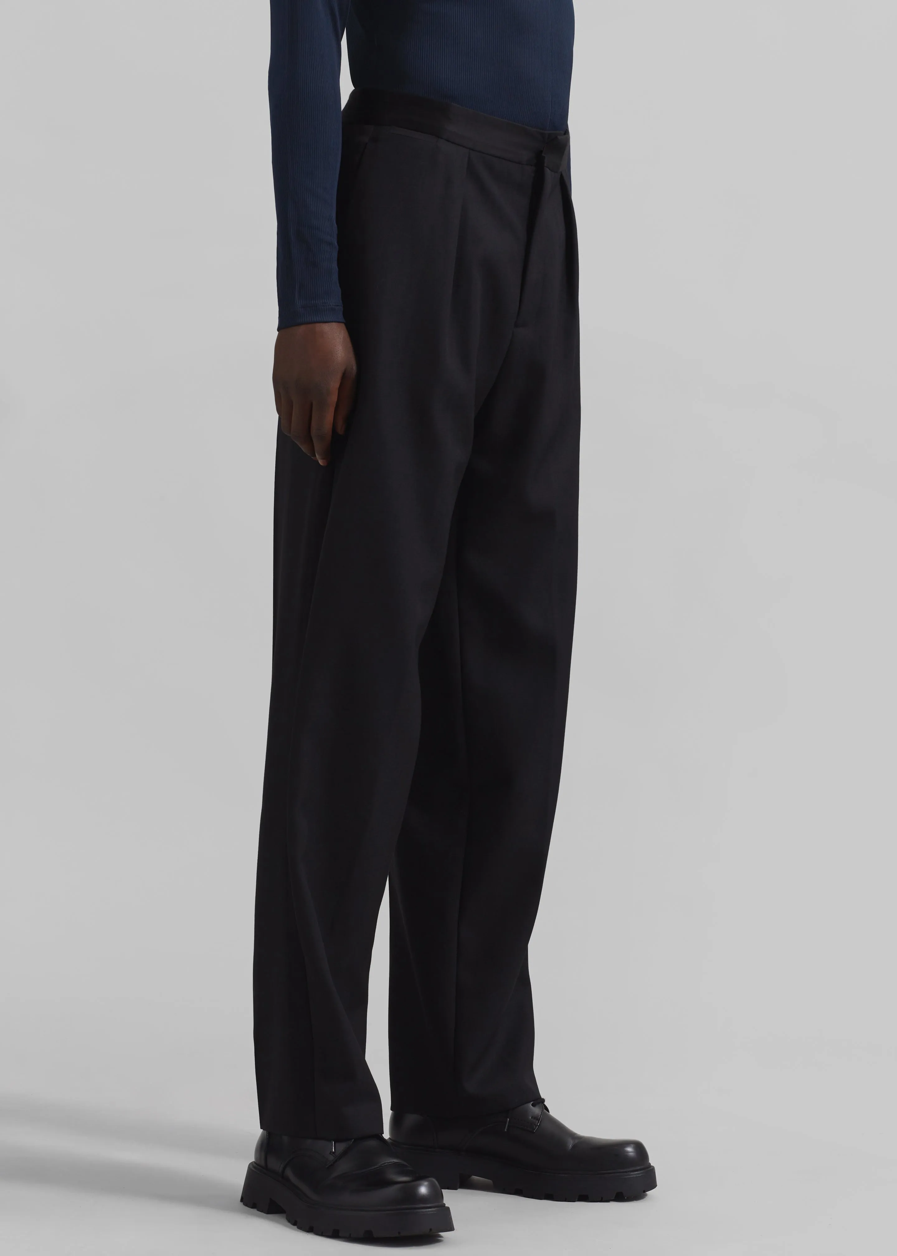 Louis Gabriel Nouchi Straight-Leg Smoking Trousers - Black