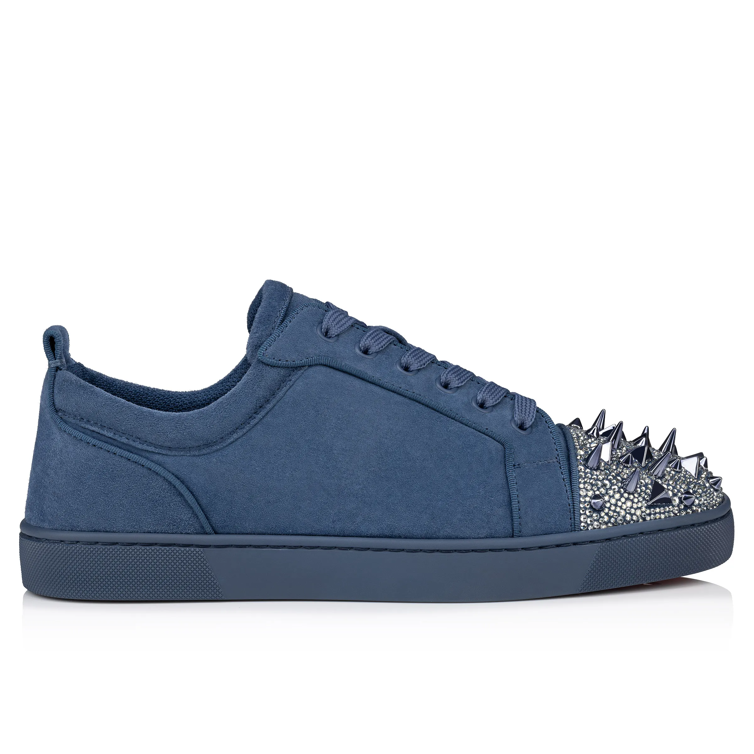 Louis Junior P Pik Pik Strass Sneakers - Veau velours, spikes and strass - Denim - Men