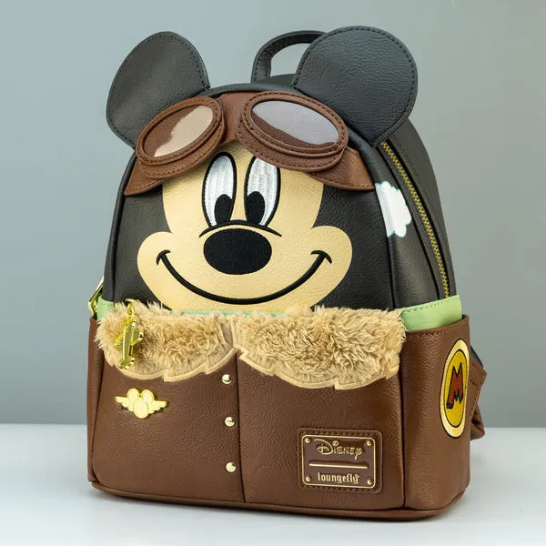 Loungefly x Disney Aviator Mickey Mouse Cosplay Mini Backpack