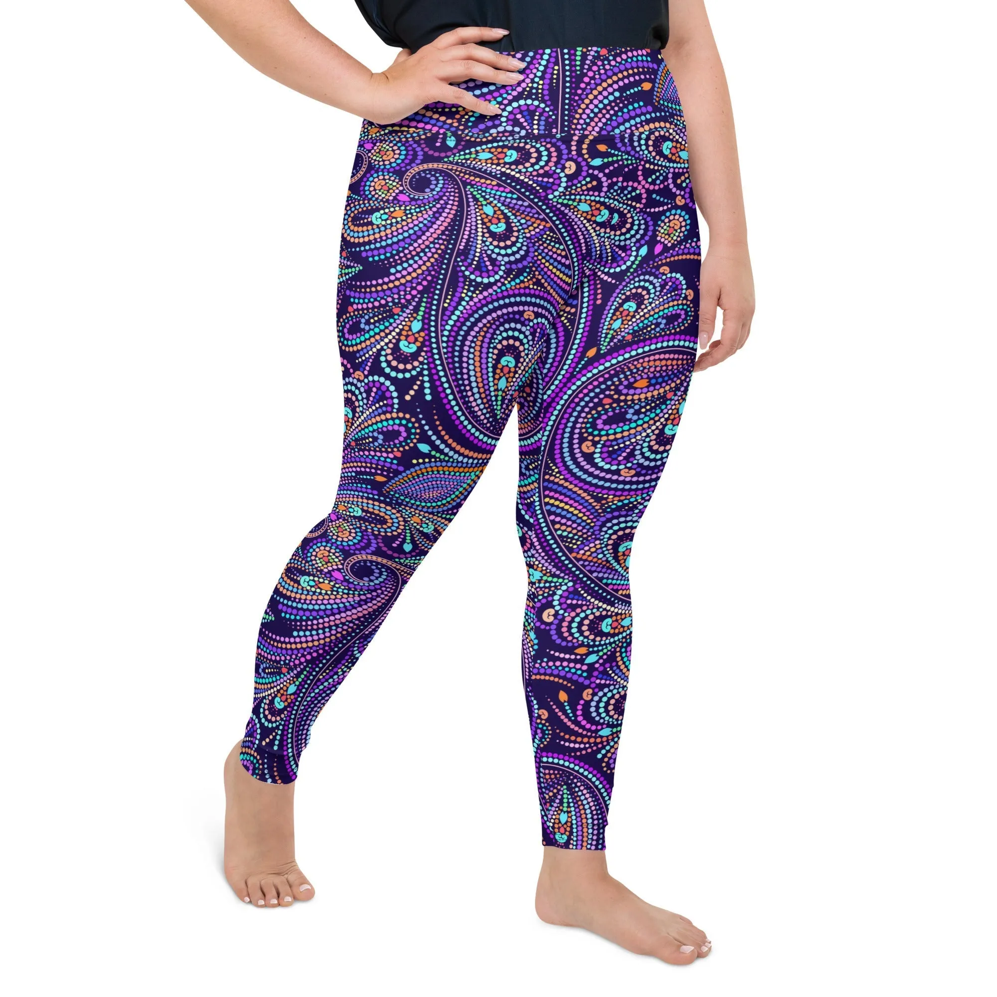 Lovely Mosaic Plus Size Leggings