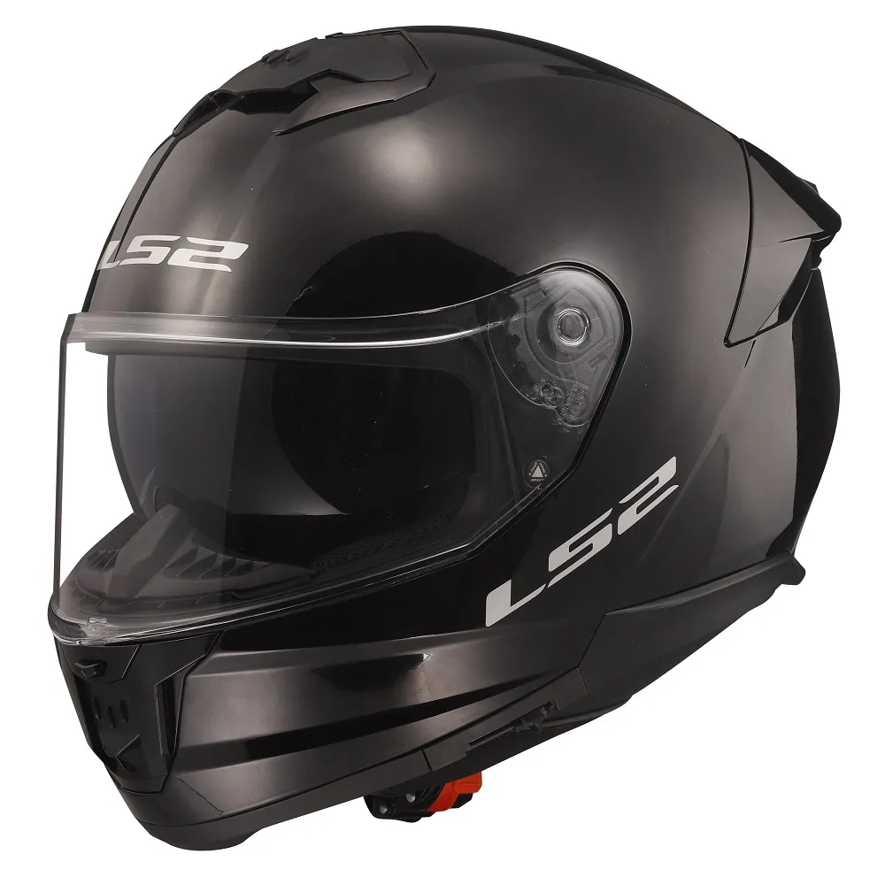 LS2 FF808 Stream II Plain Helmet - Black