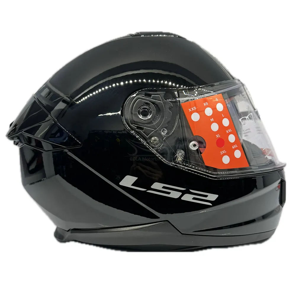 LS2 FF808 Stream II Plain Helmet - Black