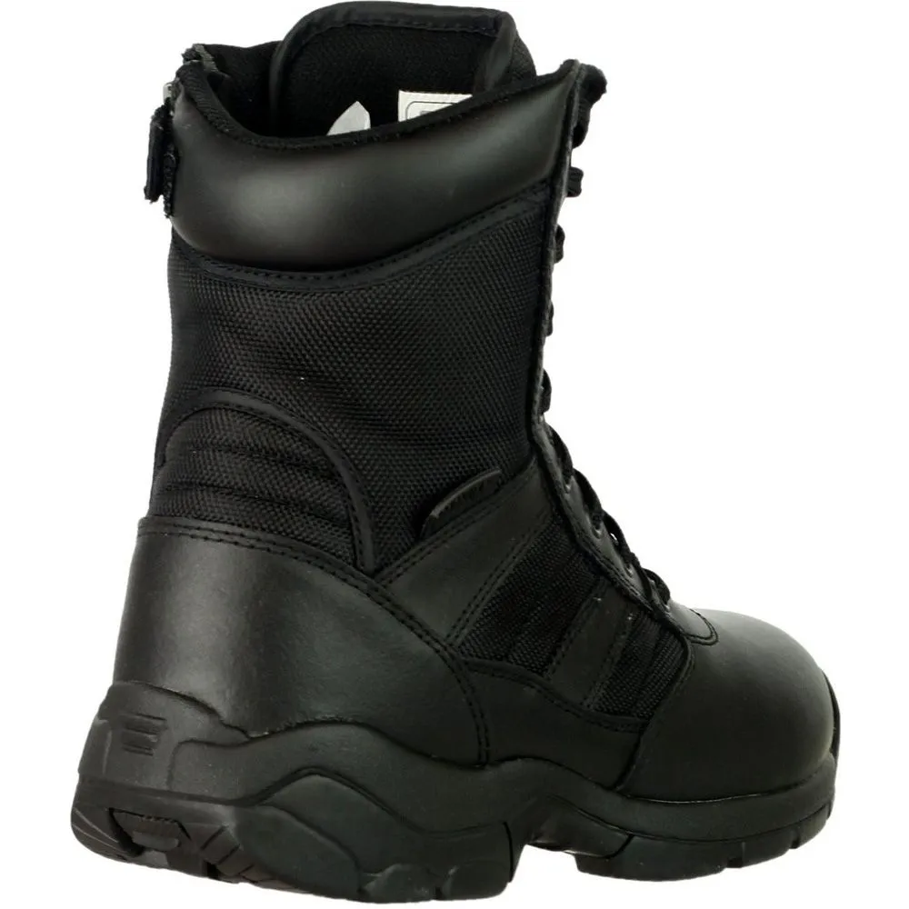 Magnum Mens Magnum Panther 8" Side Zip Leather Patrol Boot Black