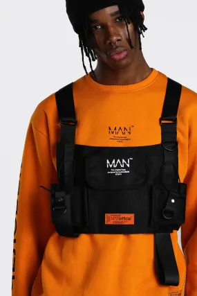 MAN Utility Tactical Rig Vest | boohooMAN UK