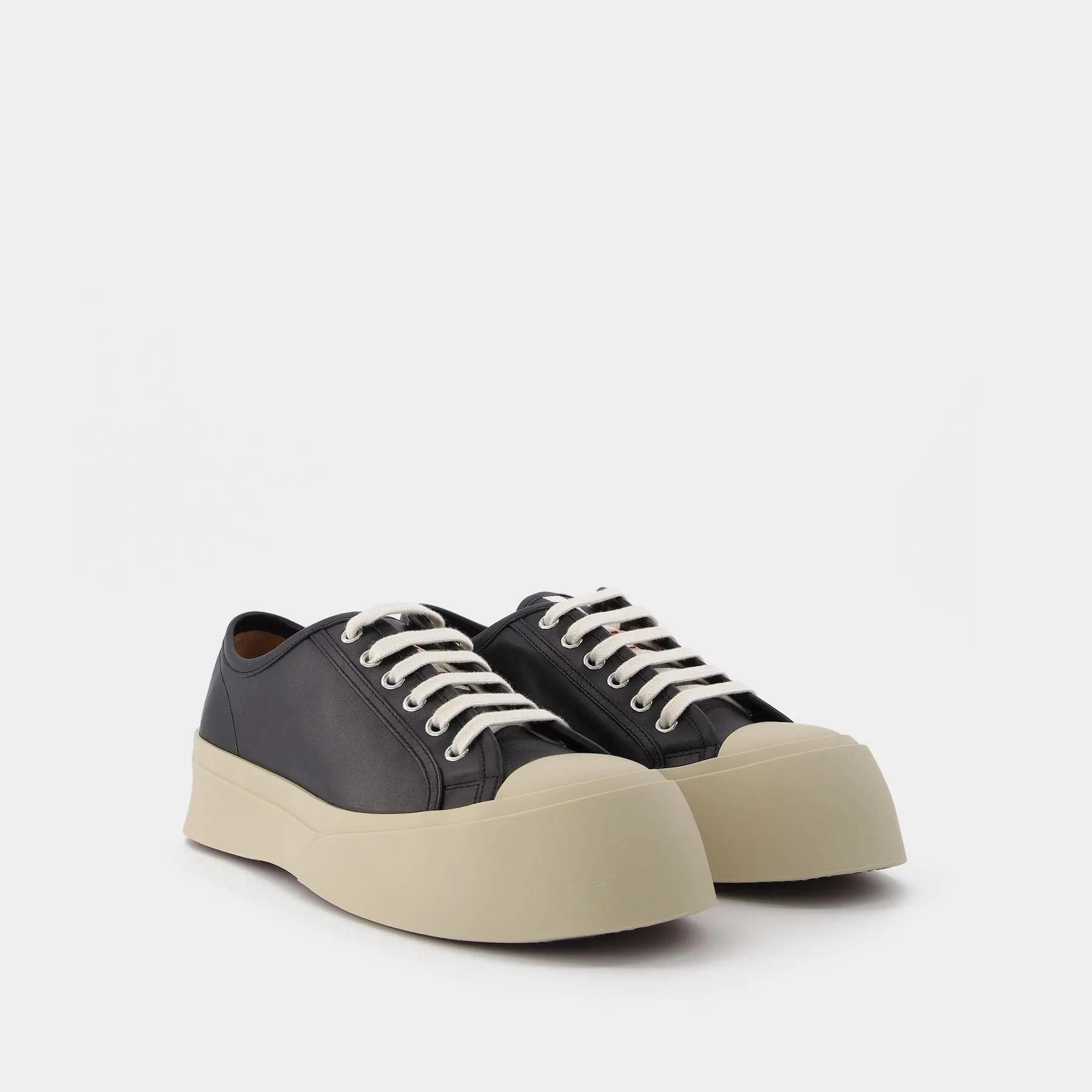 Marni  Pablo Lace-Up Sneakers - Marni - Black - Leather