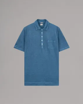 MASSIMO ALBA 'Wembley' Linen Polo Shirt