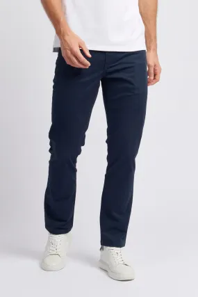 Mens Core 5 Pocket Trousers in Dark Sapphire Navy / Haute Red DHM