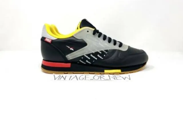 Men's reebok classic leather ati altered the icons black yellow dv5240 sz 8.5