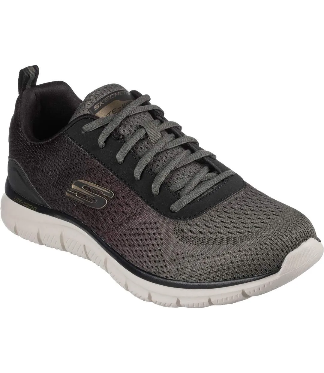 Mens track ripkent trainers olive/black Skechers