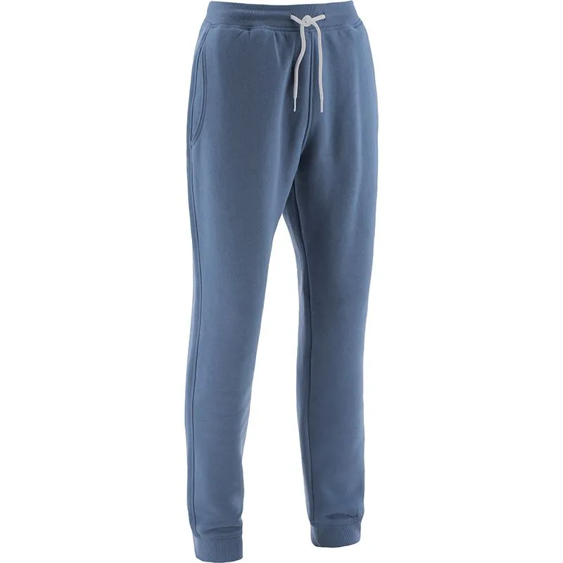 Men's Trigger Fleece Skinny Tracksuit Bottoms Blue / White