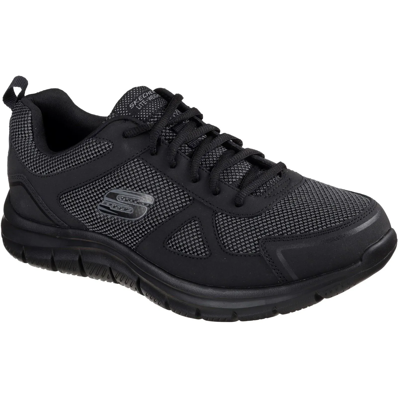 Men's Wide Fit Skechers 52630 Track Bucolo Sports Sneakers - Black