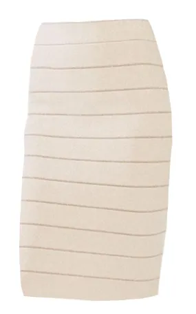 Metallic Bandage Bodycon Skirt