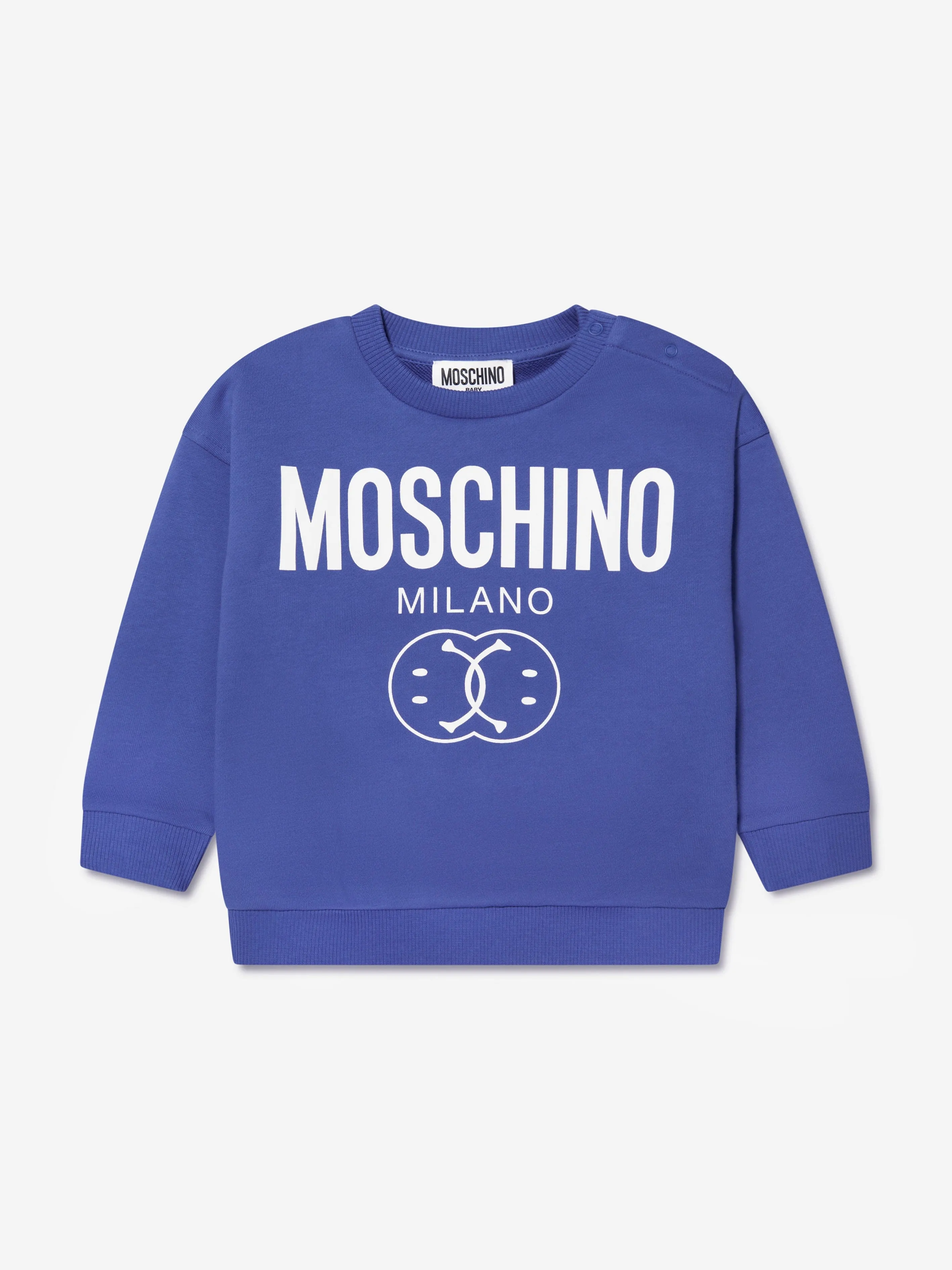 Moschino Baby Boys Milano Logo Tracksuit in Blue