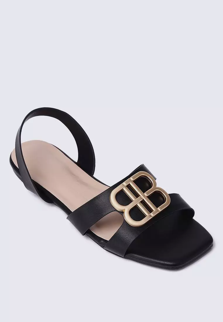 My Ballerine My Ballerine Berenice Comfy Sandals In Black