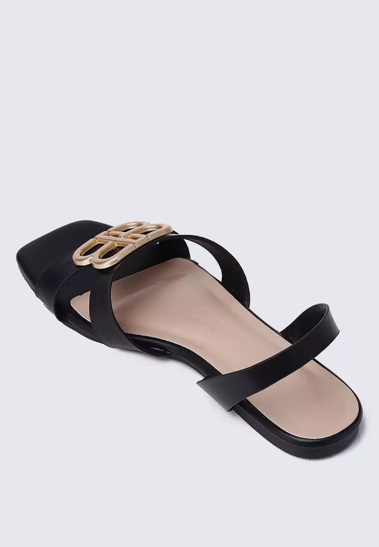 My Ballerine My Ballerine Berenice Comfy Sandals In Black