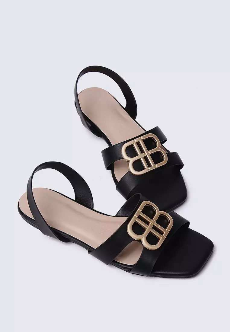 My Ballerine My Ballerine Berenice Comfy Sandals In Black