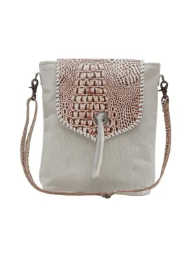 Myra Bag S-6217 Womens Smokey Azteca Leather And Hairon Bag