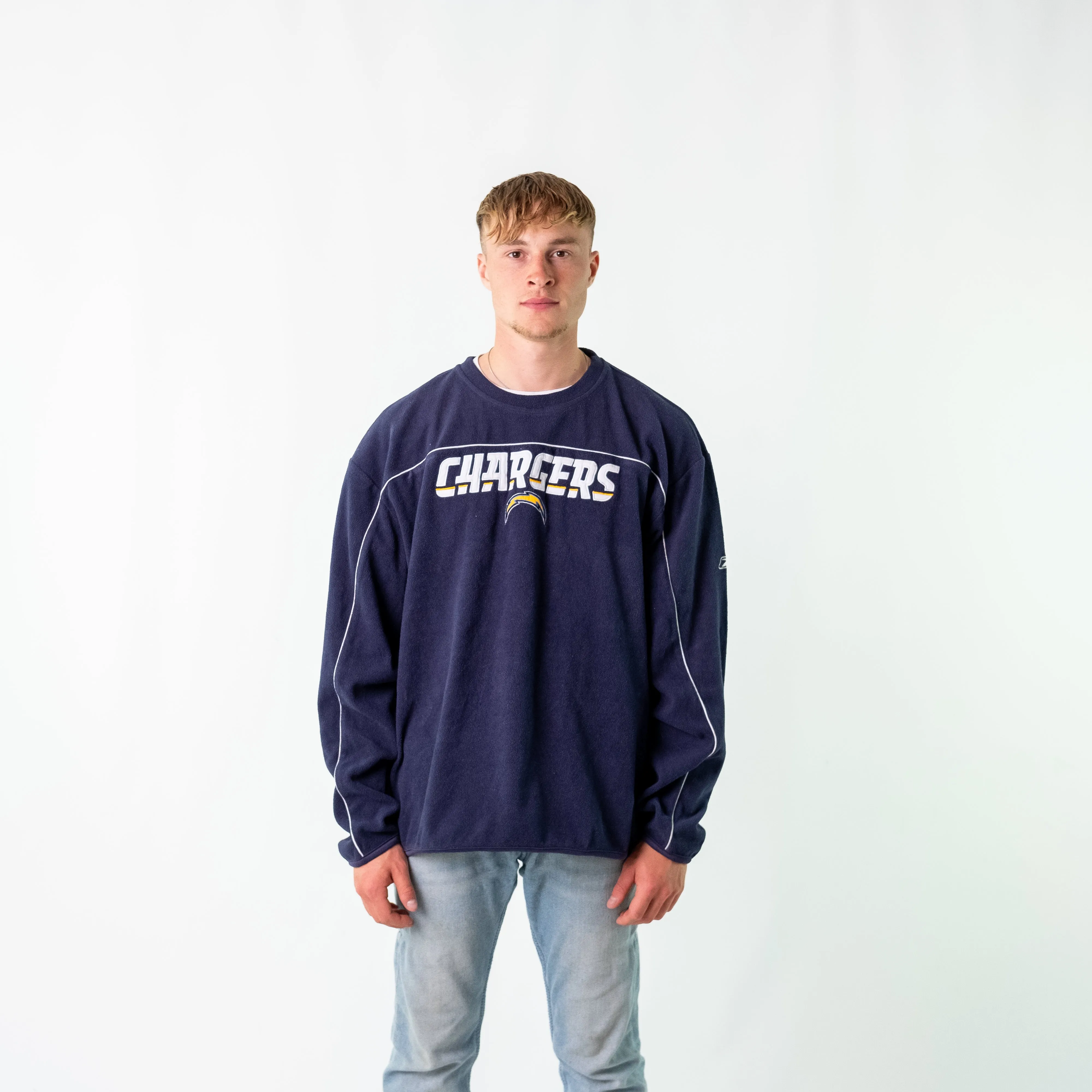 Navy Blue 90s Reebok NFL Fleece (XXL)