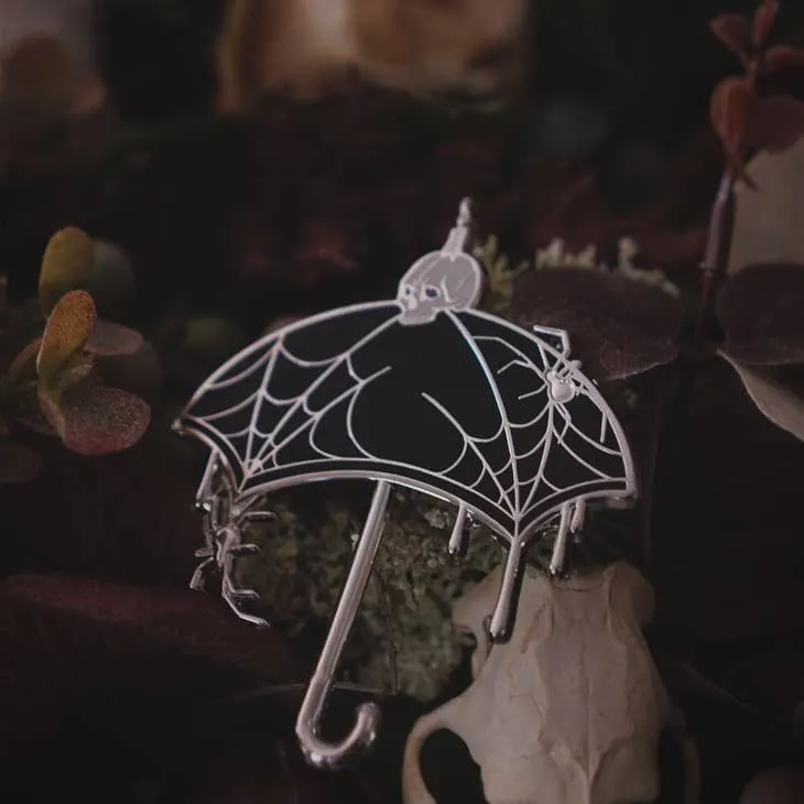 Nevermore Umbrella Enamel Pin