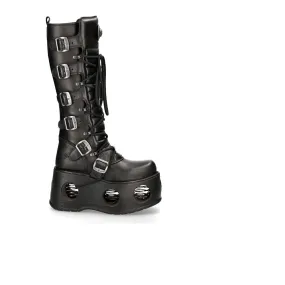 New Rock High Boot Metallic Black M-272-S2